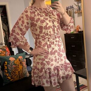 Simply Vera Vera Wang - Ruffled Floral Dress